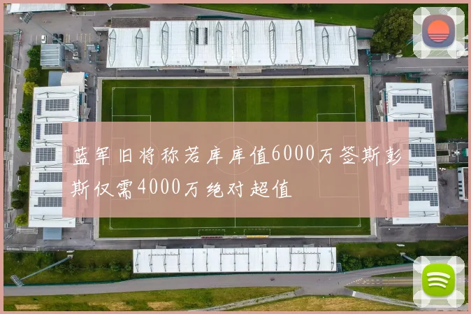 蓝军旧将称若库库值6000万签斯彭斯仅需4000万绝对超值